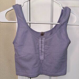 Cropped Lavender Top